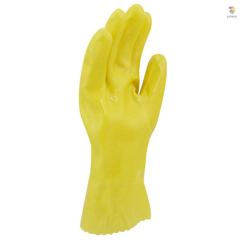 Găng Tay Bảo Hộ Lao Động / Làm Việc Bằng PVC Chống Nước An Toàn Cho Nam Nữ