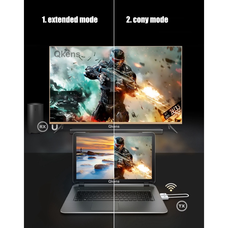 Dây Cáp Chuyển Đổi hdmi Không Dây Loại c 30m Cho Điện Thoại / Máy Tính / Máy Chiếu / tv Mới