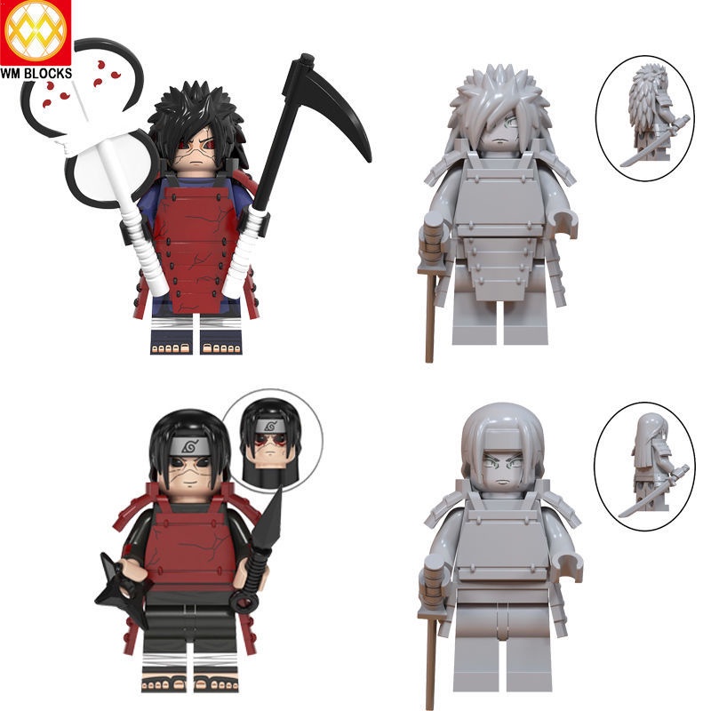 Bộ Lắp Ghép Lego Nhân Vật Uchiha Madara Minifigure Phù Hợp Với Lego Naruto End Valley New Style Chishou Zhujian Uchiha Madara