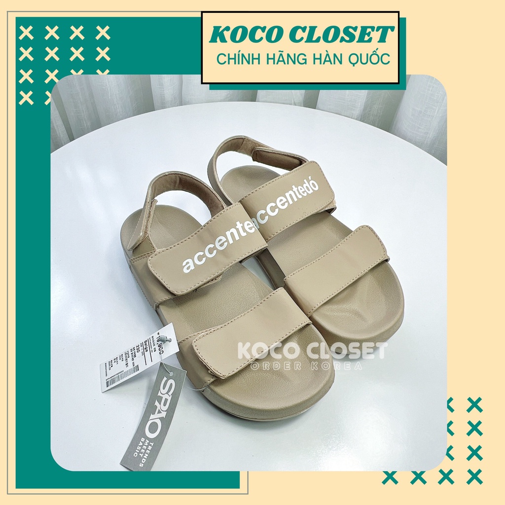 Xăng Đan Spao Unisex Accentado Màu Beige Chính Hãng
