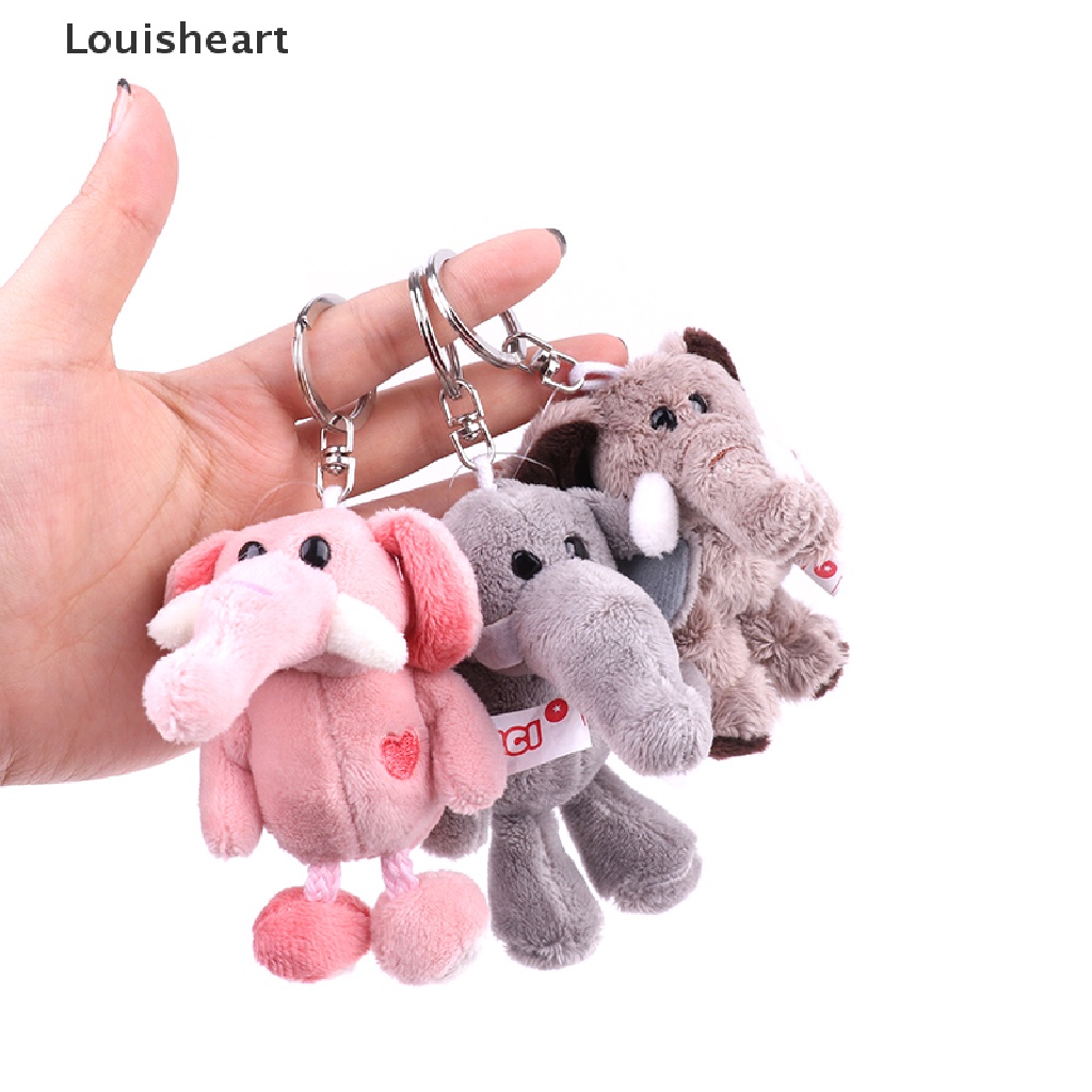 Louisheart Móc Khóa Hình Chú Voi Nhồi Bông Đáng Yêu