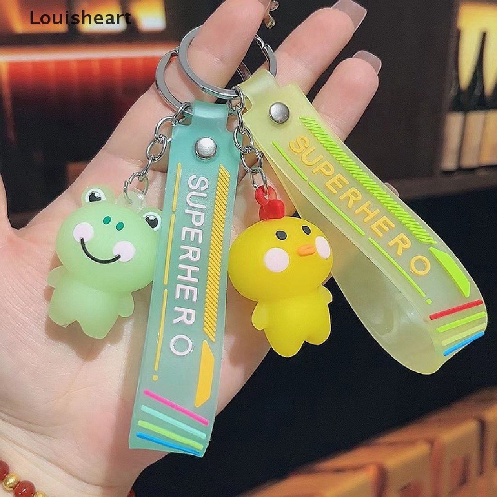 Louisheart Móc Khóa Resin Hình Động Vật Hoạt Hình Dễ Thương Cho Nữ