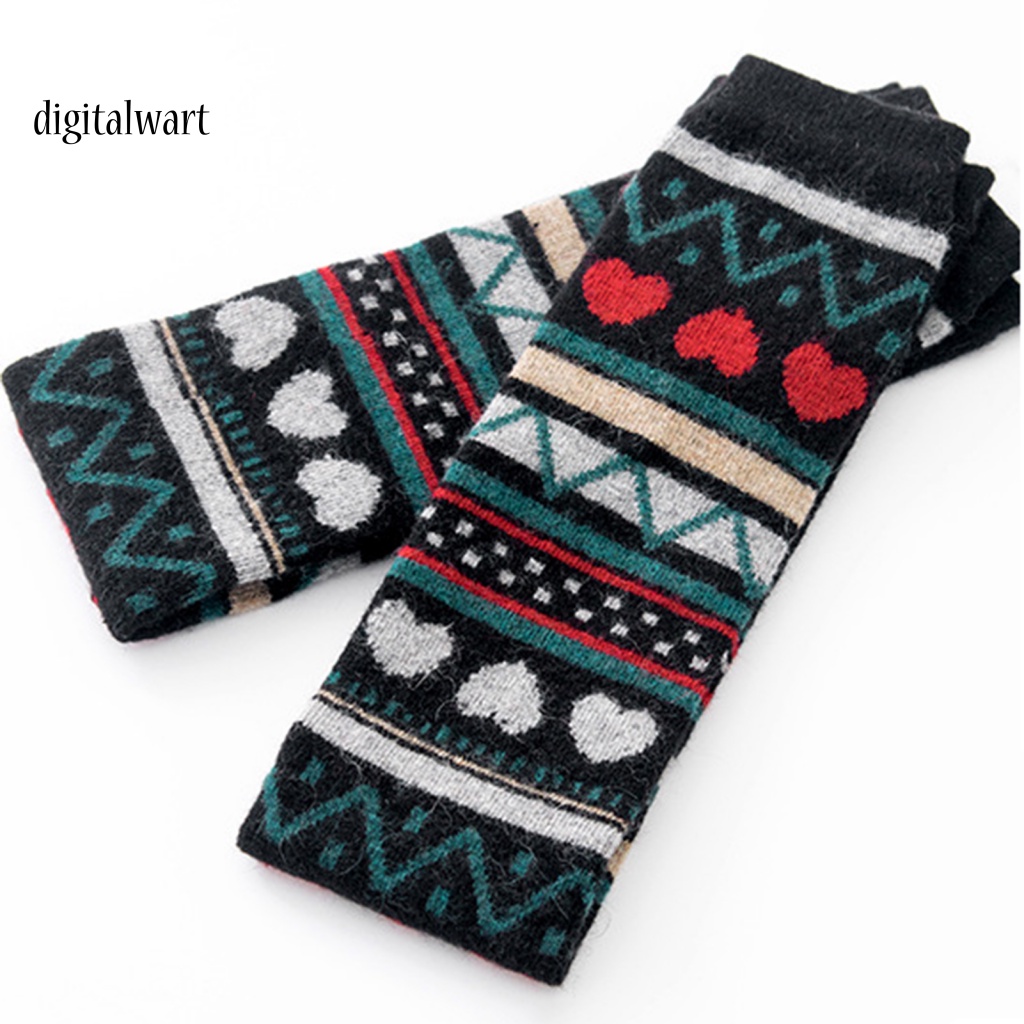 Kỹ Thuật Số| 1 Đôi Tất Chân Giữ Ấm Họa Tiết Độc Đáo Cho Nữ