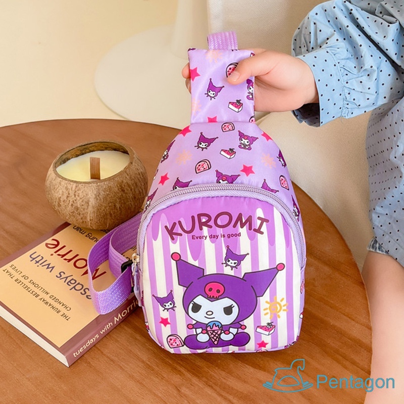 Túi Đeo Chéo In Họa Tiết Hoạt Hình Dễ Thương Phong Cách Hàn Quốc