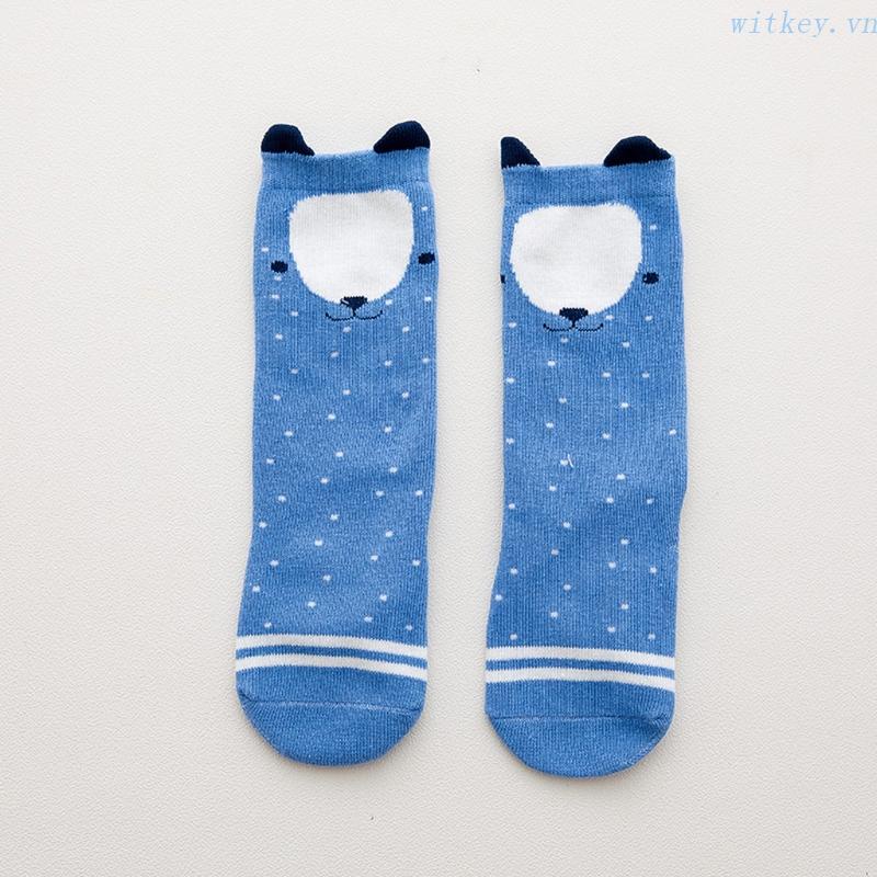 Vớ Giữ Ấm Chân Chống Trượt Họa Tiết Hoạt Hình Dễ Thương Cho Bé Sơ Sinh