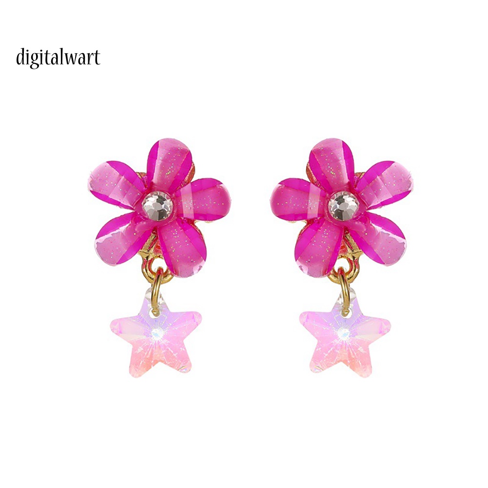 Kỹ Thuật Số| Bông Tai Dáng Dài Đính Đá Zircon Màu Sắc Gradient Thanh Lịch Dành Cho Nữ