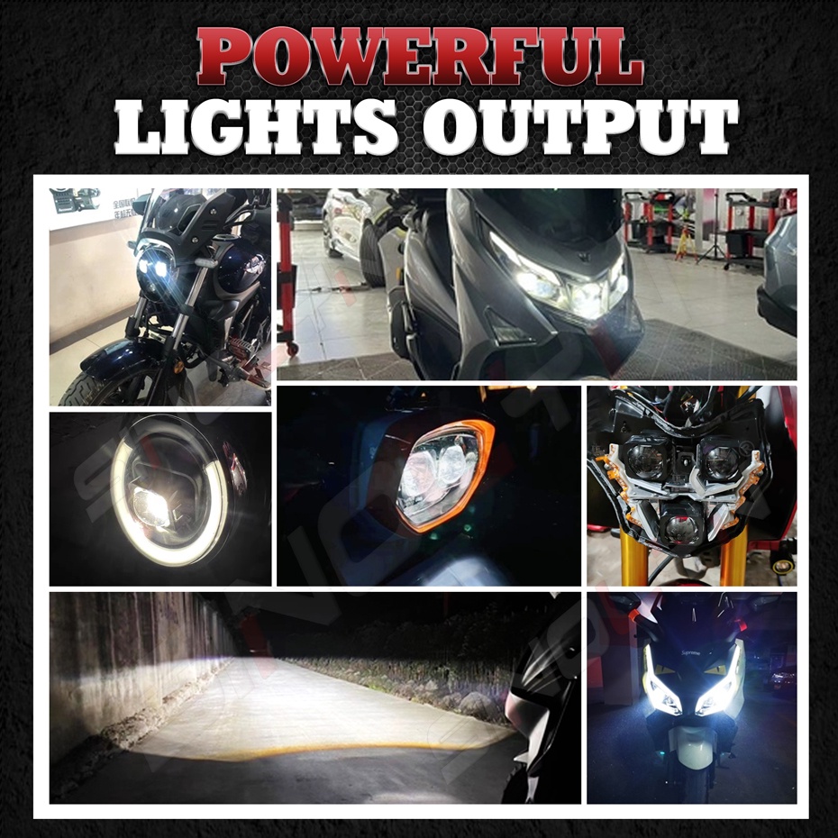 Đèn Pha led 1.5 "12v 45w Dạng Vuông Ánh Sáng Trắng Dành Cho Xe Mô Tô