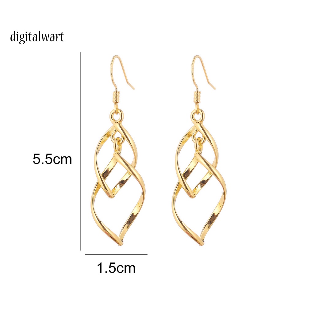 Kỹ Thuật Số| 1 Đôi Bông Tai Dạng Móc Xoay Phong Cách Bohemian Tinh Tế Lâu Trôi Mặc Hàng Ngày