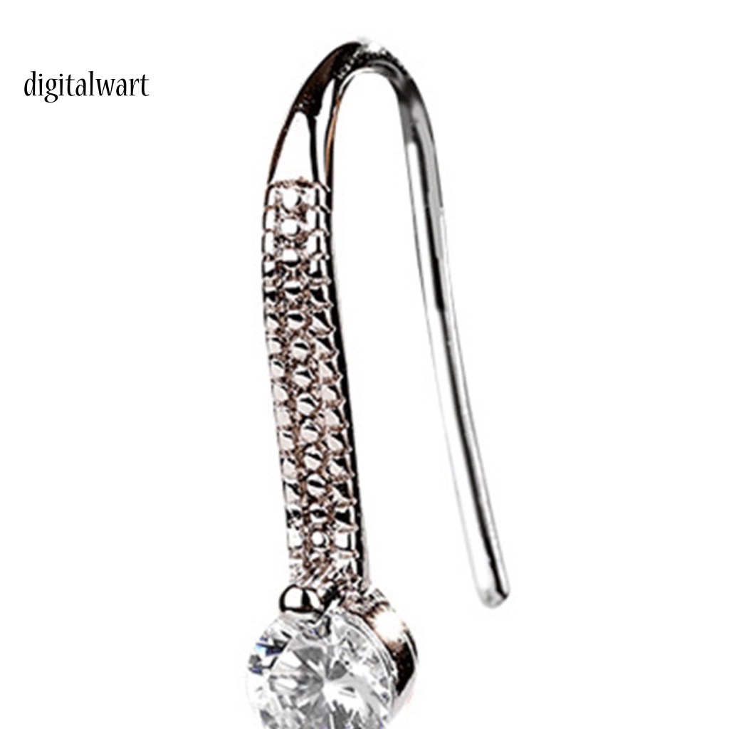 Kỹ Thuật Số| 1 Đôi Bông Tai Móc Đính Ngọc Trai Giả Lấp Lánh Thời Trang Dự Tiệc