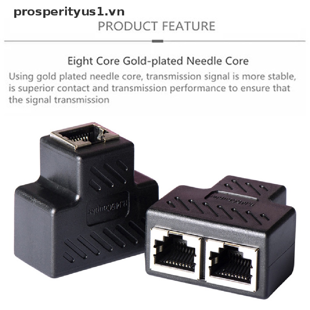 1 Cặp Đầu Nối Mạng Ba Chiều RJ45 prosperityus1