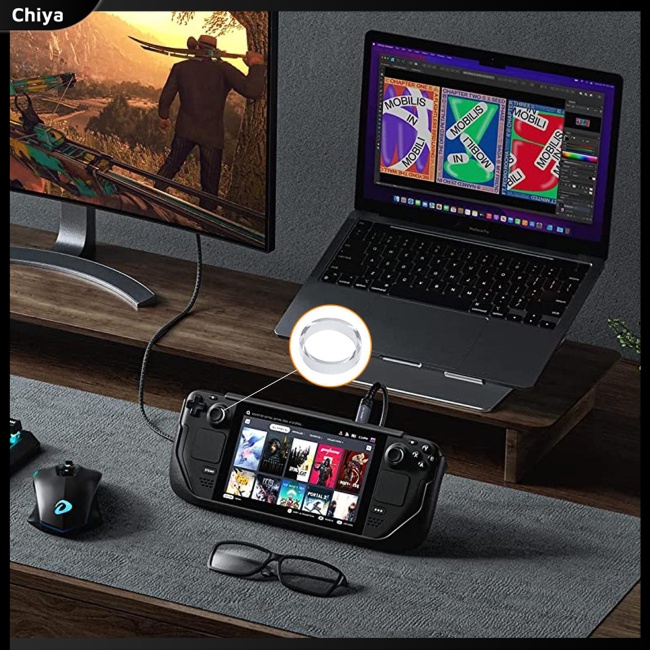 Set 4 Vòng Silicon Bảo Vệ Cần Điều Khiển Chơi Game Steam Deck / Ps5 / Ps4