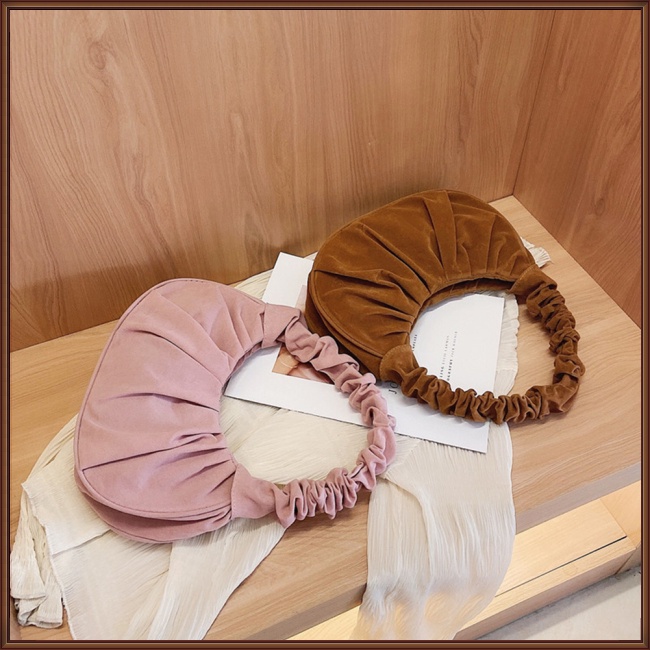 Túi Xách Da Xếp Ly Hình Đám Mây Thời Trang Cho Nữ