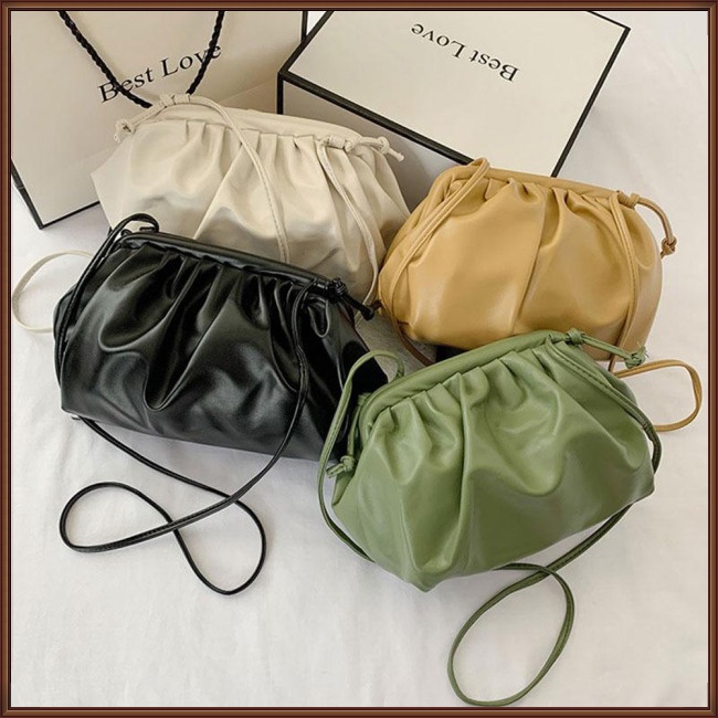 Túi Đeo Chéo Bằng Da Pu Mềm Hình Đám Mây Thời Trang Dành Cho Nữ