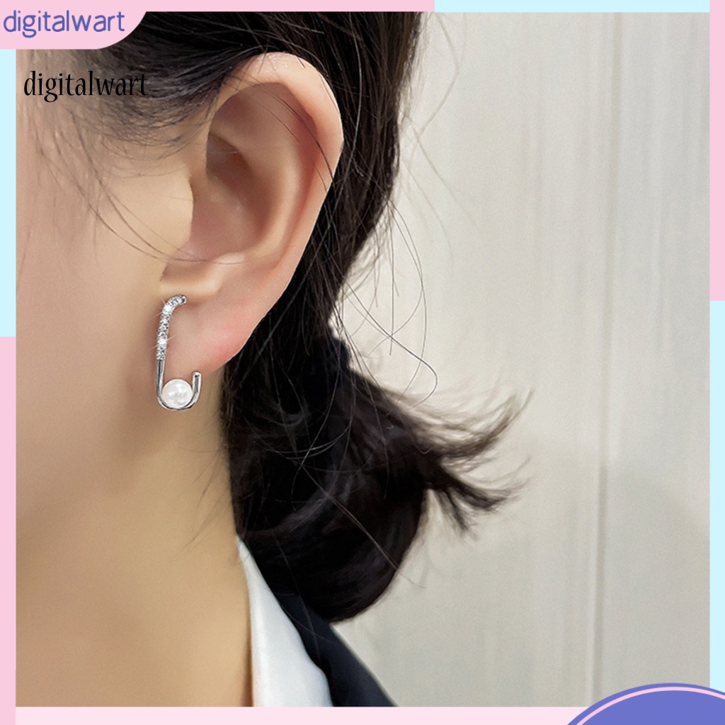 Kỹ Thuật Số| 1 Khuyên Tai Dạng Hạt Đính Ngọc Trai Giả Lấp Lánh Dùng Hàng Ngày