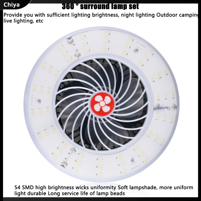 Quạt Usb Đa Năng Có Đèn Kèm Sạc Tiện Dụng Mang Theo Du Lịch Cắm Trại
