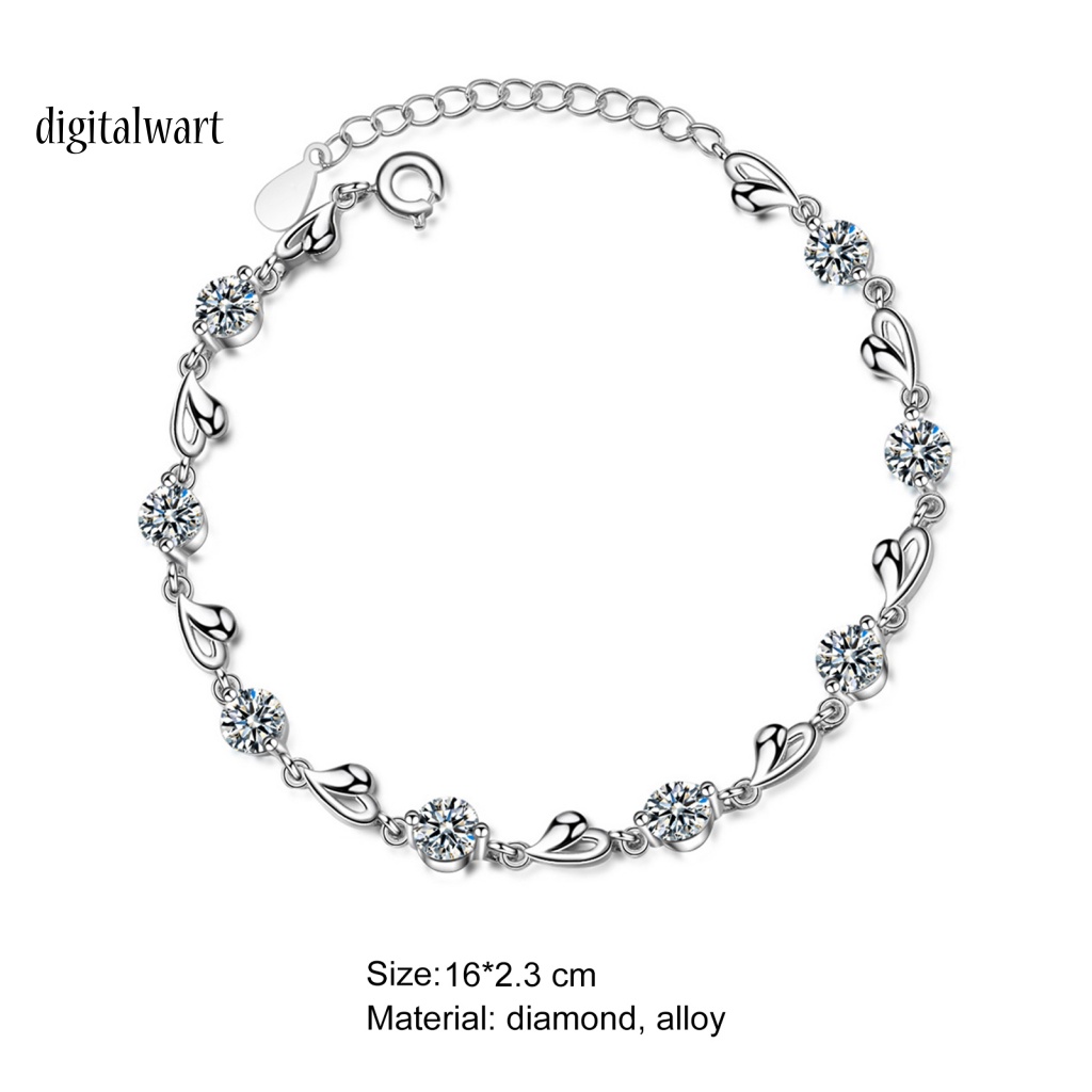 Kỹ Thuật Số| Vòng Tay Hình Trái Tim Đính Đá Lấp Lánh