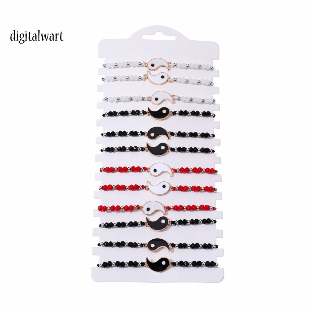 Kỹ Thuật Số| Set 12 Vòng Tay Dây Bện Thủ Công Có Thể Điều Chỉnh Trang Trí Mắt Bắt Kem Phong Cách Thái Cực Quyền Thời Trang Cho Nữ