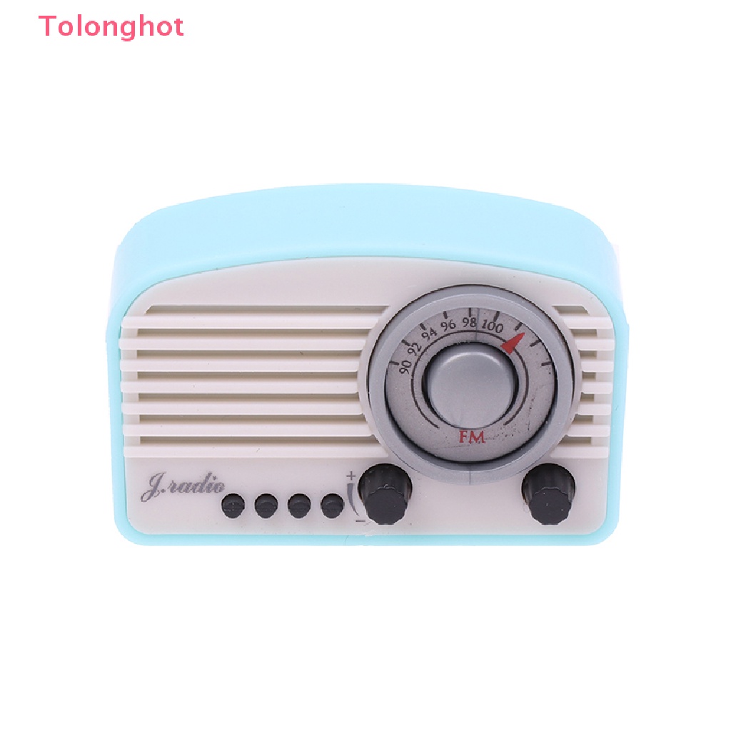 Radio Mini Trang Trí Nhà Búp Bê Phong Cách Retro