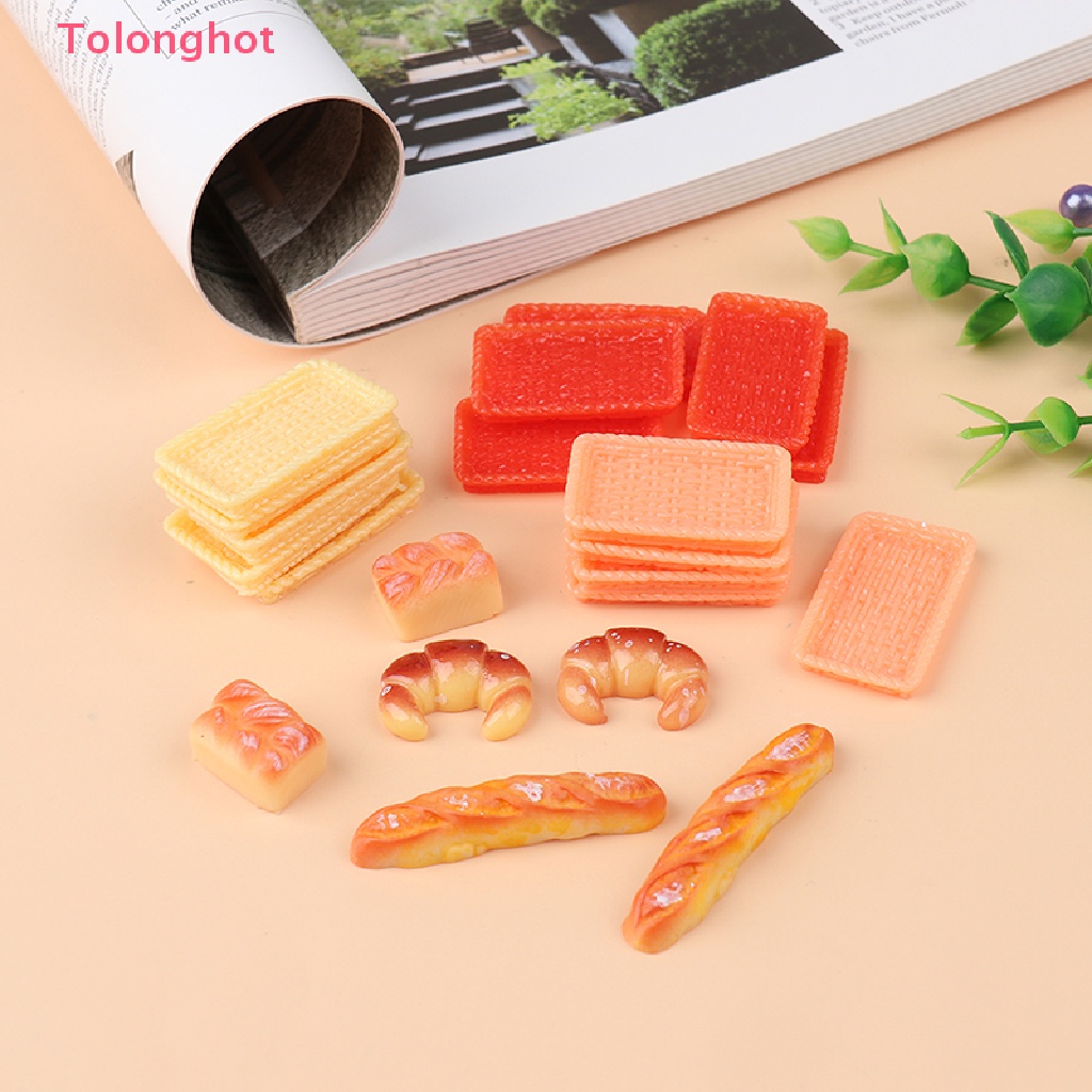 Set 5 Món Đồ Chơi Mô Hình Bánh Mì Mini Trang Trí Nhà Búp Bê