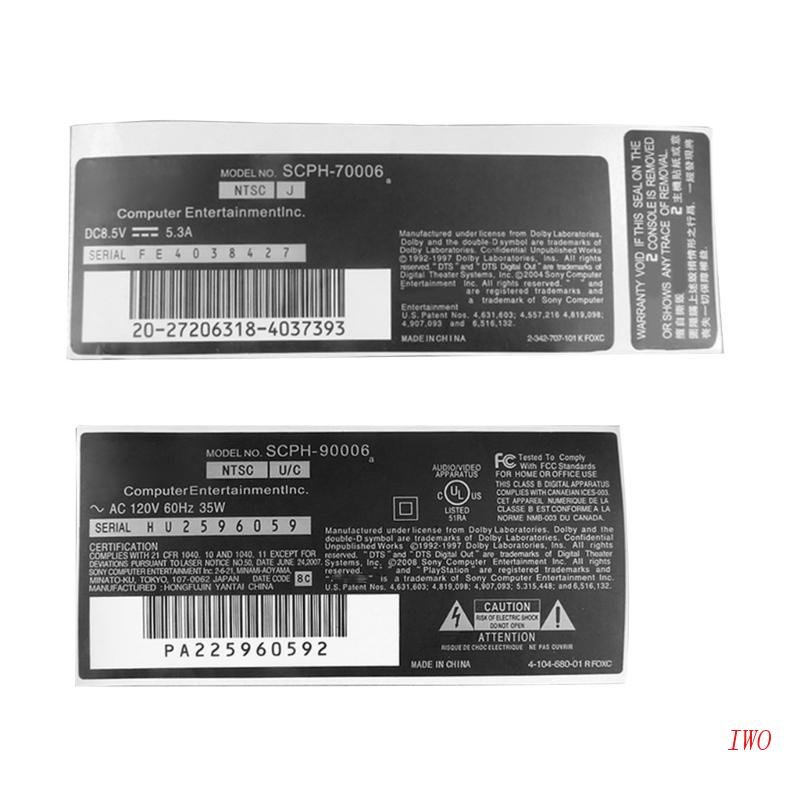 Bộ 5 Miếng Dán Bảo Vệ Toàn Màn Hình Bằng PVC Cho PS2 90000 / 70000