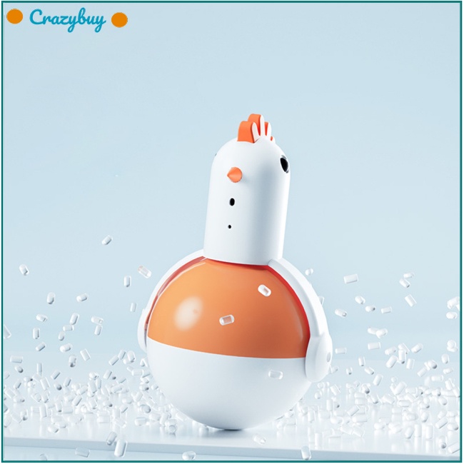 Cr Đồ Chơi Tương Tác Xoay 360 Độ Hình Gà Con Xinh Xắn Cho Mèo Cưng