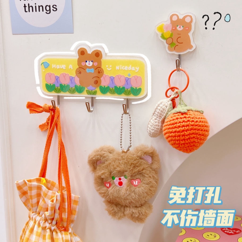 Móc Treo Đồ Dán Tường Kiểu Hoạt Hình Dễ Thương Tiện Dụng