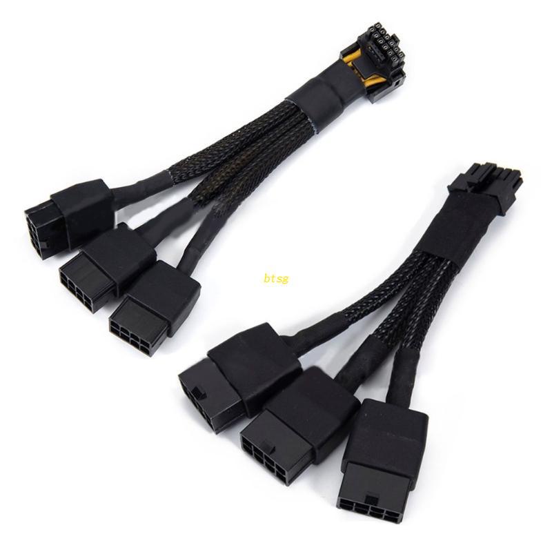 Dây Cáp Chuyển Đổi Nguồn Điện 12cm / 4.72in 16 Pin Sang 3x8Pin 16Pin Sang 3x8Pin PCIE 5.0