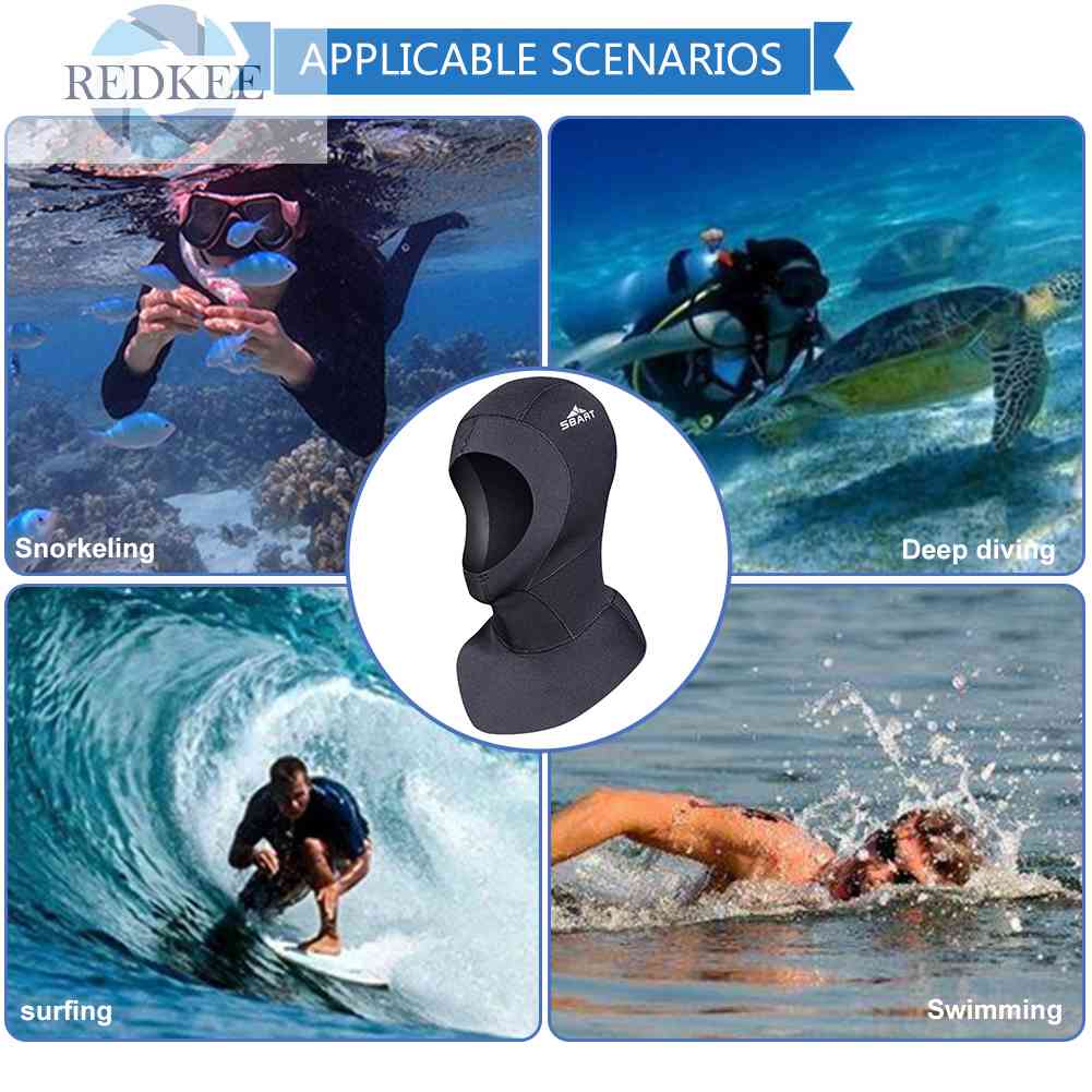 Mũ Bơi Bằng Cao Su Gọn Nhẹ Chống Lạnh Mau Khô Cho Nam Nữ