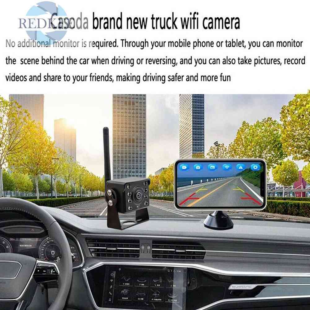 Camera Chiếu Hậu Tích Hợp Đèn LED HD Chống Thấm Nước Cho Xe Hơi