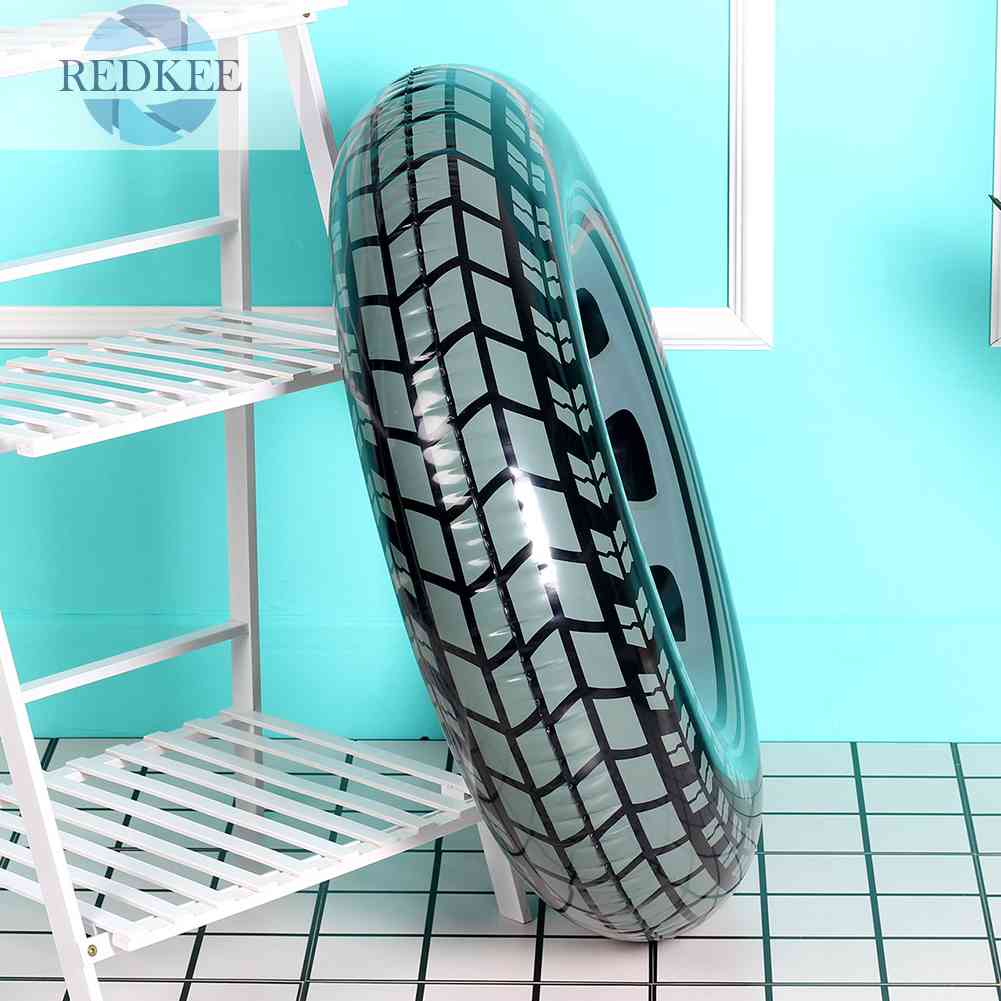 Phao Bơi Bơm Hơi Hình Bánh Xe Màu Đen Dành Cho Mùa Hè