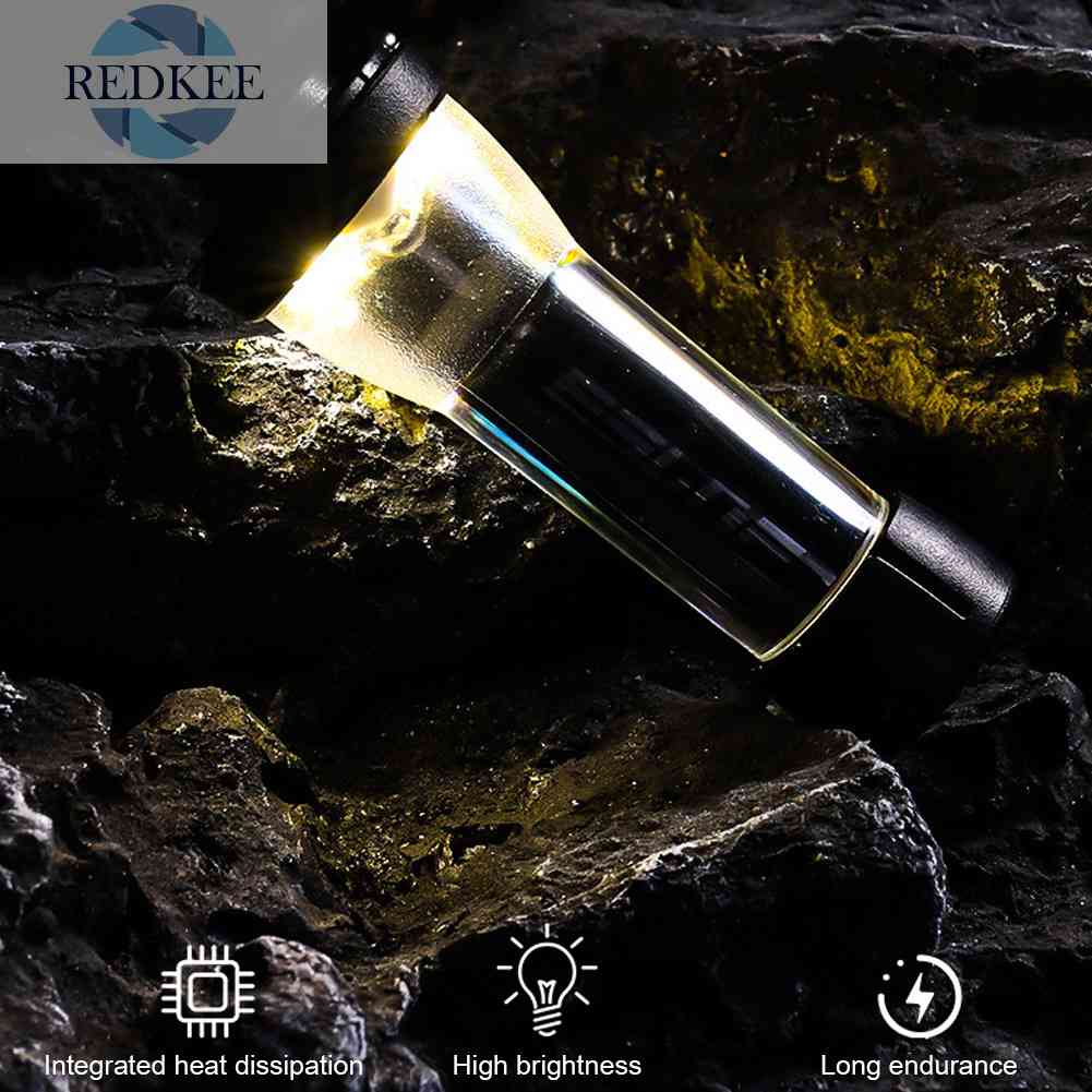 Đèn Cắm Trại / Câu Cá / Leo Núi 2 Trong 1 Đa Năng Kèm Cáp Sạc USB Tiện Dụng