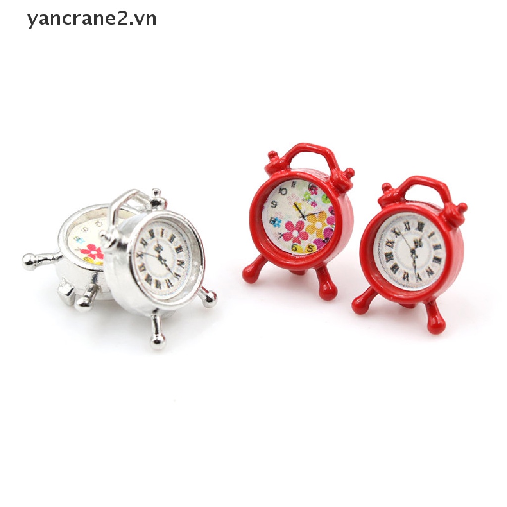 Đồng Hồ Báo Thức Mini 1 / 12 Trang Trí Phòng Khách / Nhà Búp Bê yancrane2.vn