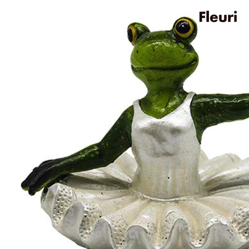Ếch Nổi Trên Mặt Nước Bằng Nhựa Resin Dễ Thương Dùng Trang Trí Vườn