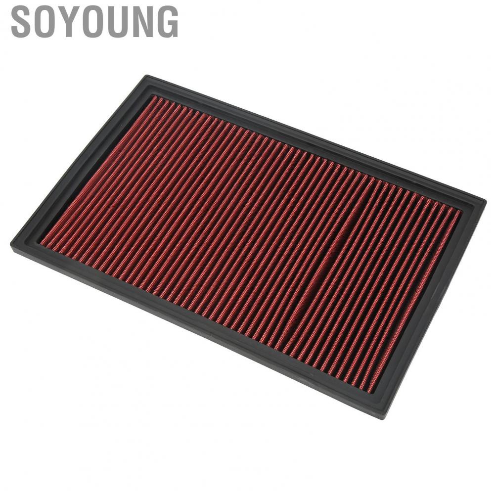 Soyoung Engine Air Cleaner High Flow Car Filter Practical Reusable for Vehicle