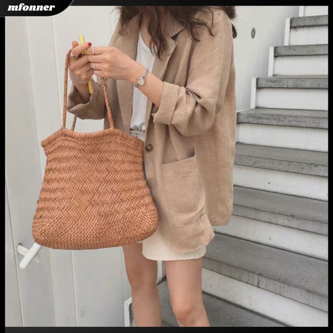 Áo Khoác Cotton Linen Dáng Rộng Thời Trang Xuân Thu Dành Cho Nữ