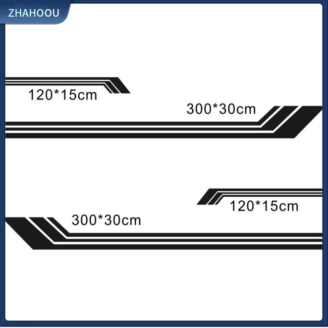 ☃Nhà Cửa☃ 1 Bộ Sticker D-1208 Họa Tiết Sọc Vui Nhộn Trang Trí Thân Xe Rv