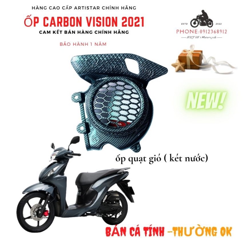 Bộ Ốp Trang Trí Vision 2021 - Vision2022 – Vision 2023 Vân Cacbon Combo Full bộ Chi Tiết Cơ Bản - Hàng Cao Cấp