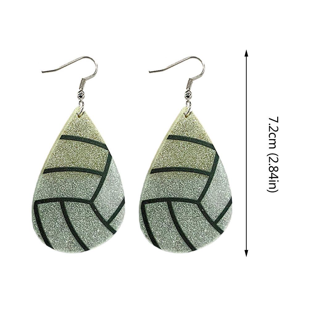 Bông Tai Thể Thao Hình Giọt Nước Bằng Acrylic W5I3