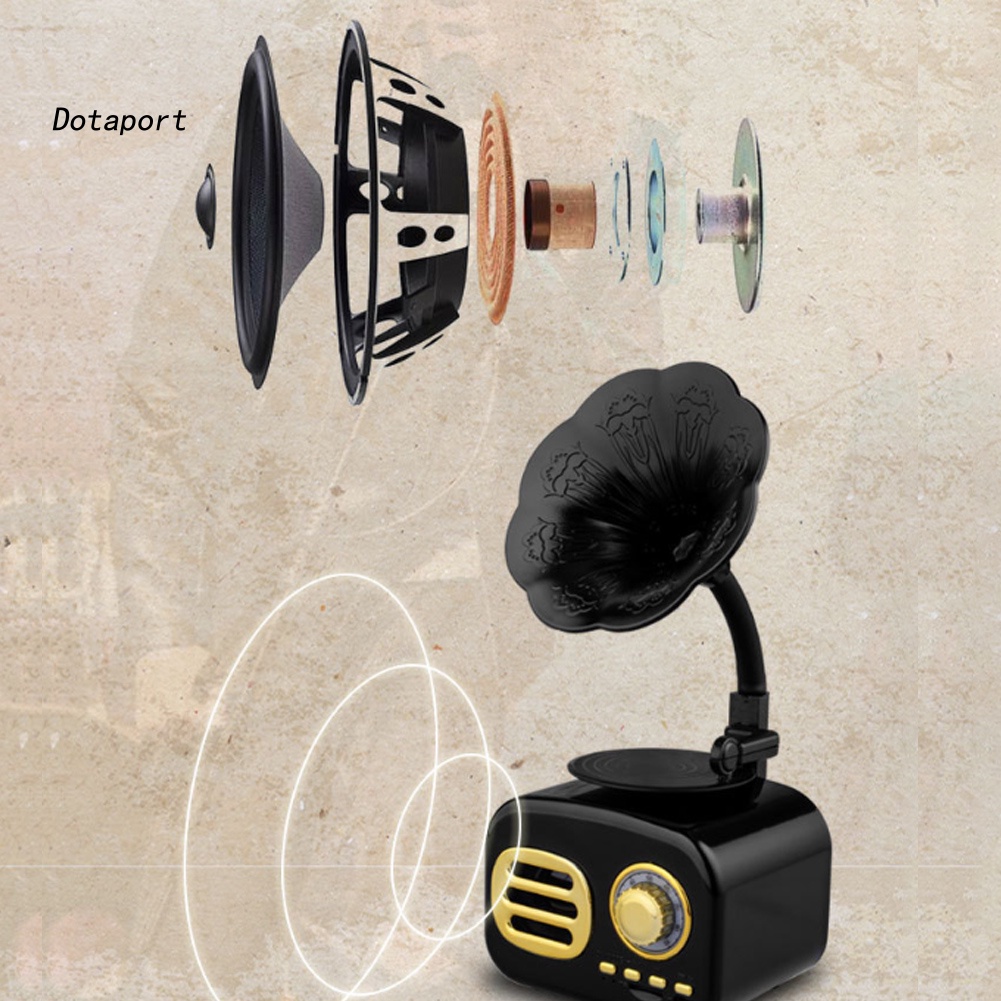 Loa Bluetooth Không Dây Mini Phong Cách Retro Chất Lượng Cao