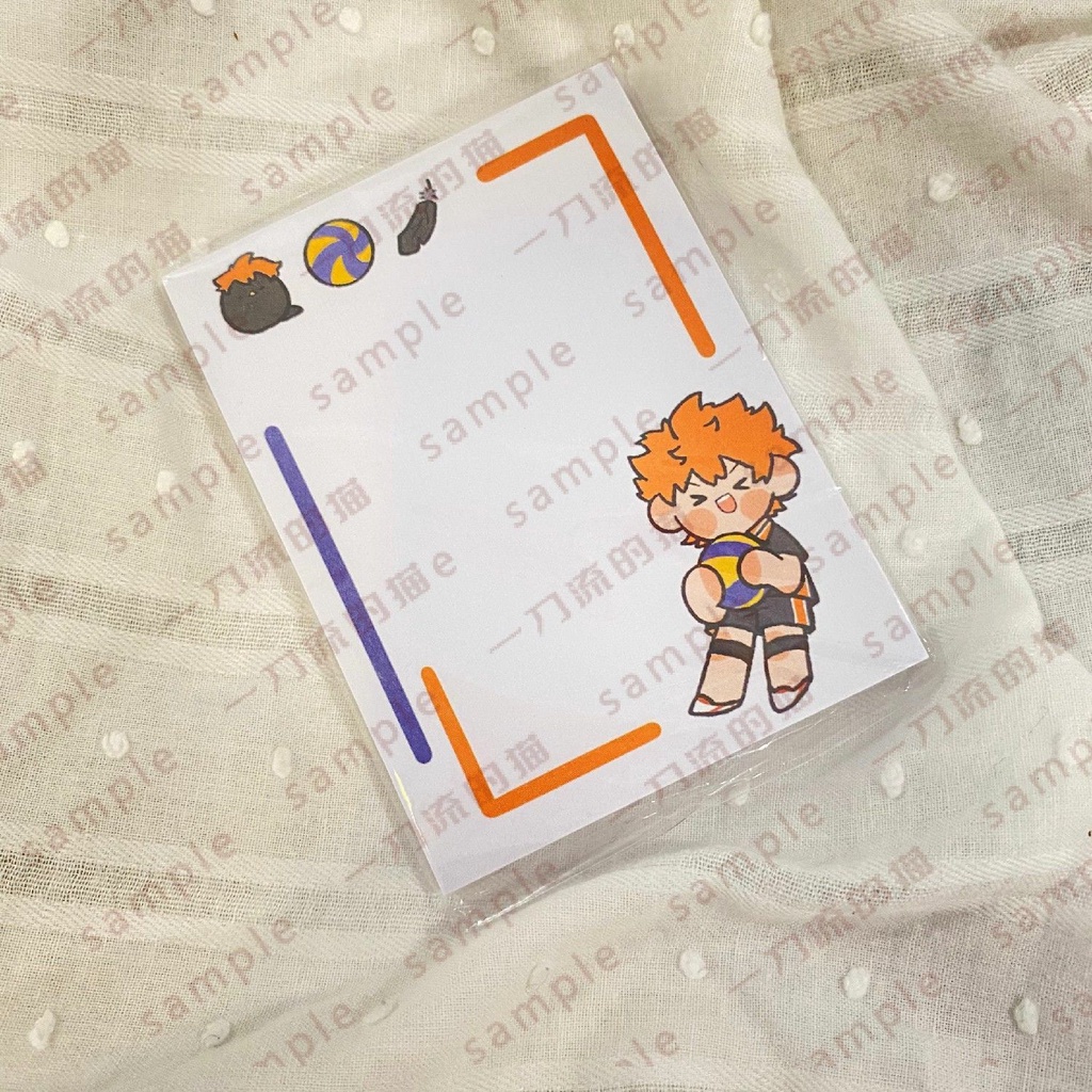 Haikyuu!! Sticky Notes Trang chủ Can Be Pasted