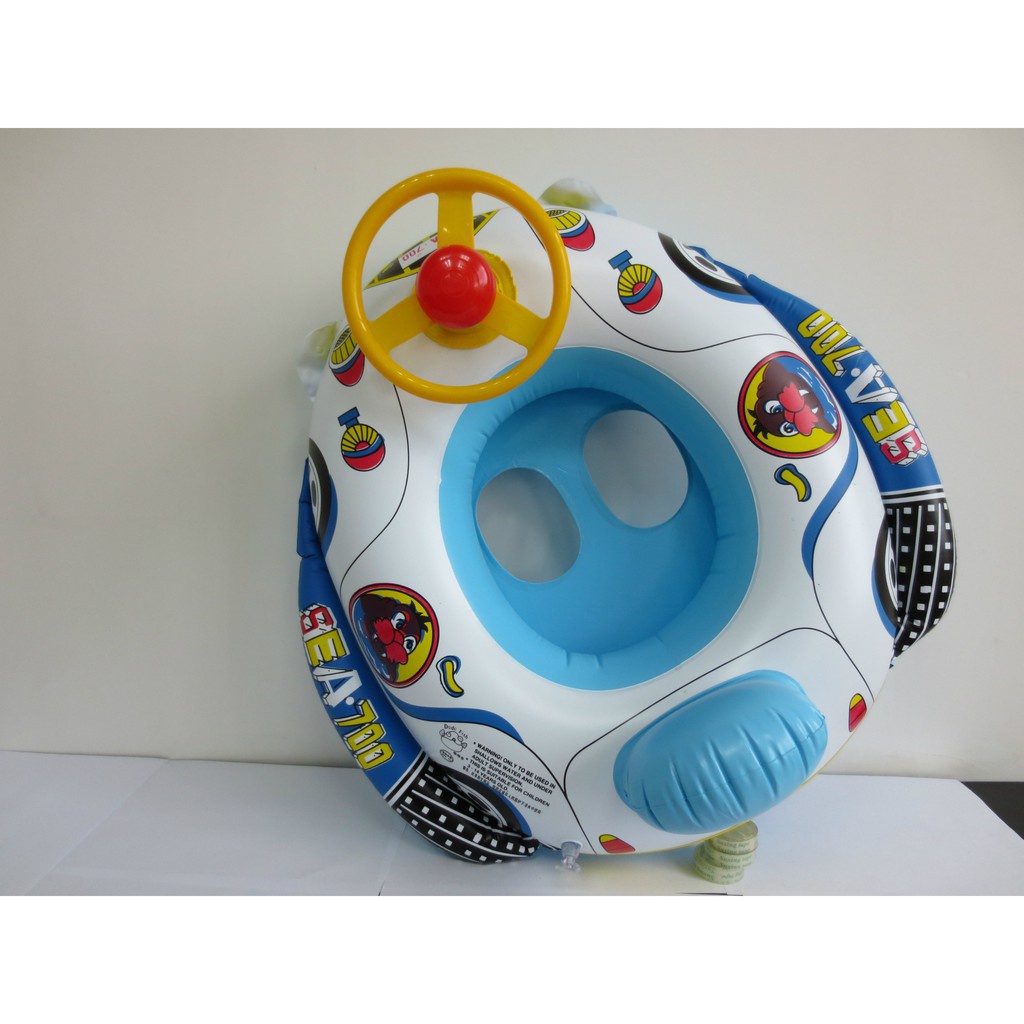 [GIÁ SỈ] Phao Bơi Cho Bé KOLANO Phao Bơi Trẻ Em Xỏ Chân Chống Lật Hình Ô Tô Có Vô Lăng Và Còi Bấm SS-001099