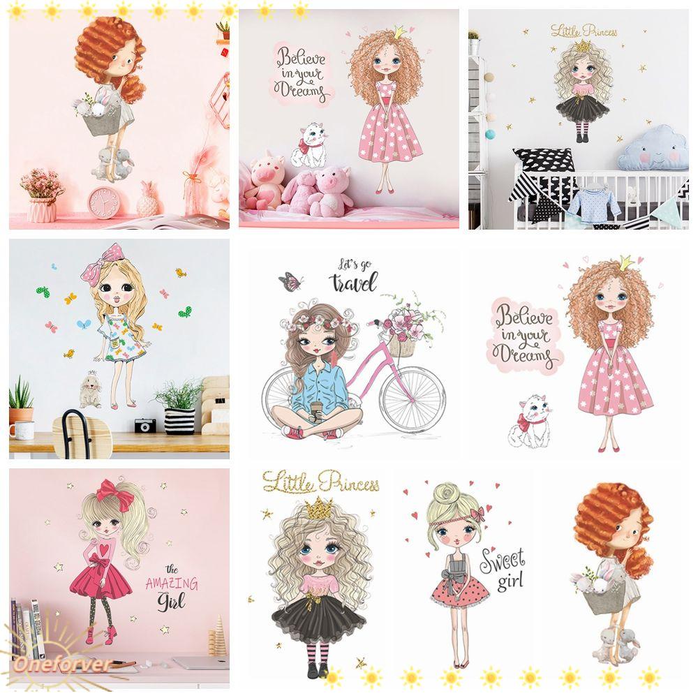 Sticker Dán Tường Họa Tiết Hoạt Hình Dễ Thương Bắt Mắt