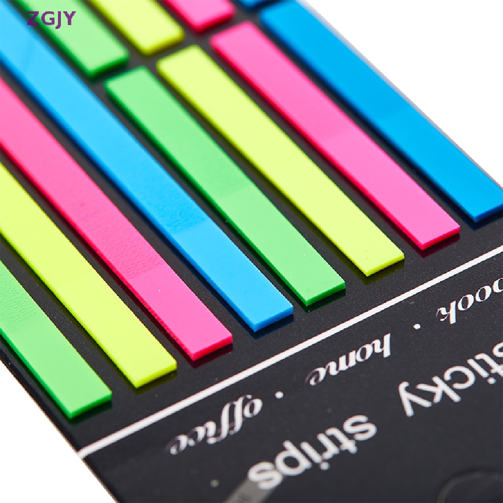 1 Bộ Giấy Dán Ghi Chú Màu Dạ Quang Trong Suốt Mới