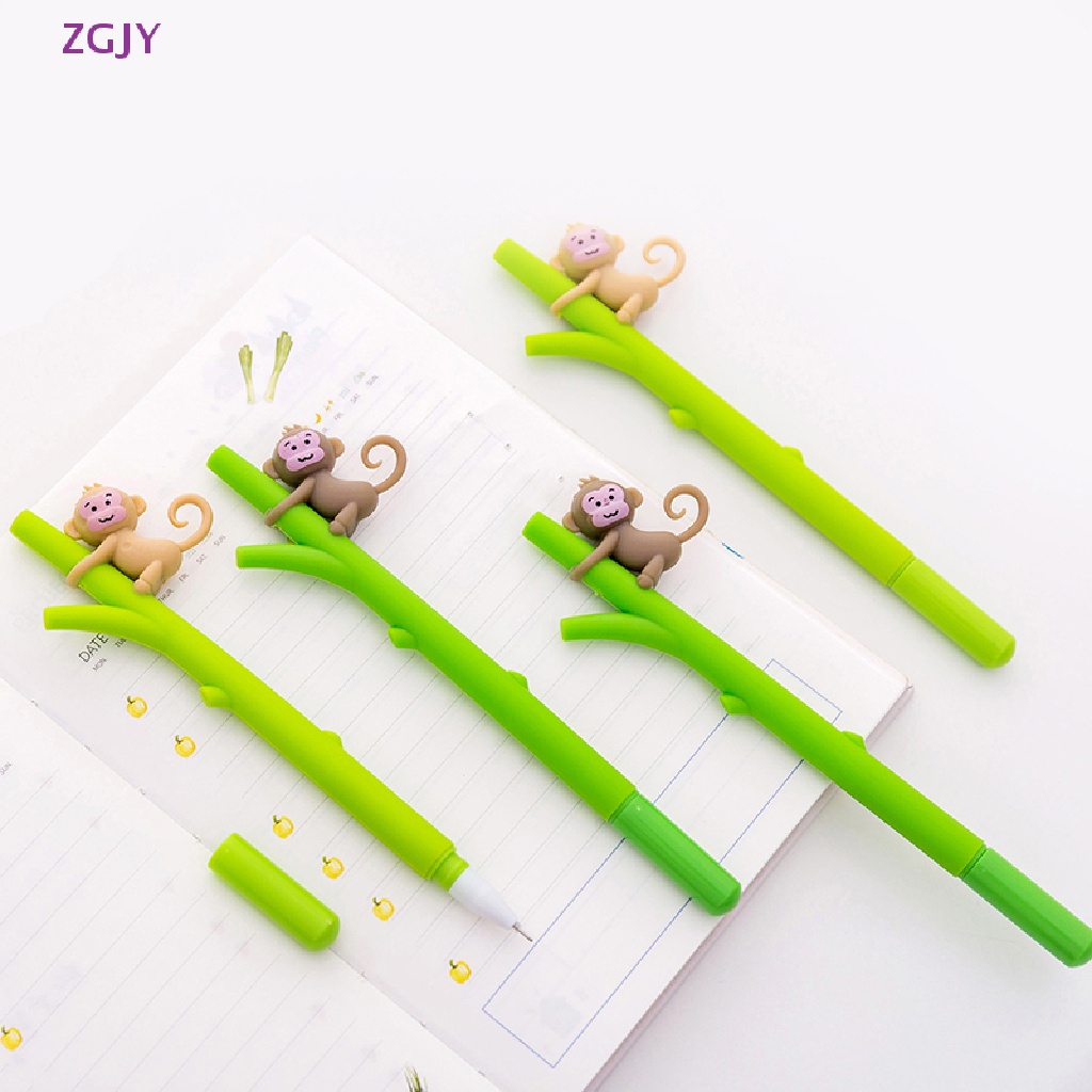 Set 2 Bút Mực Gel Kiểu Dáng Hoạt Hình Dễ Thương Mới