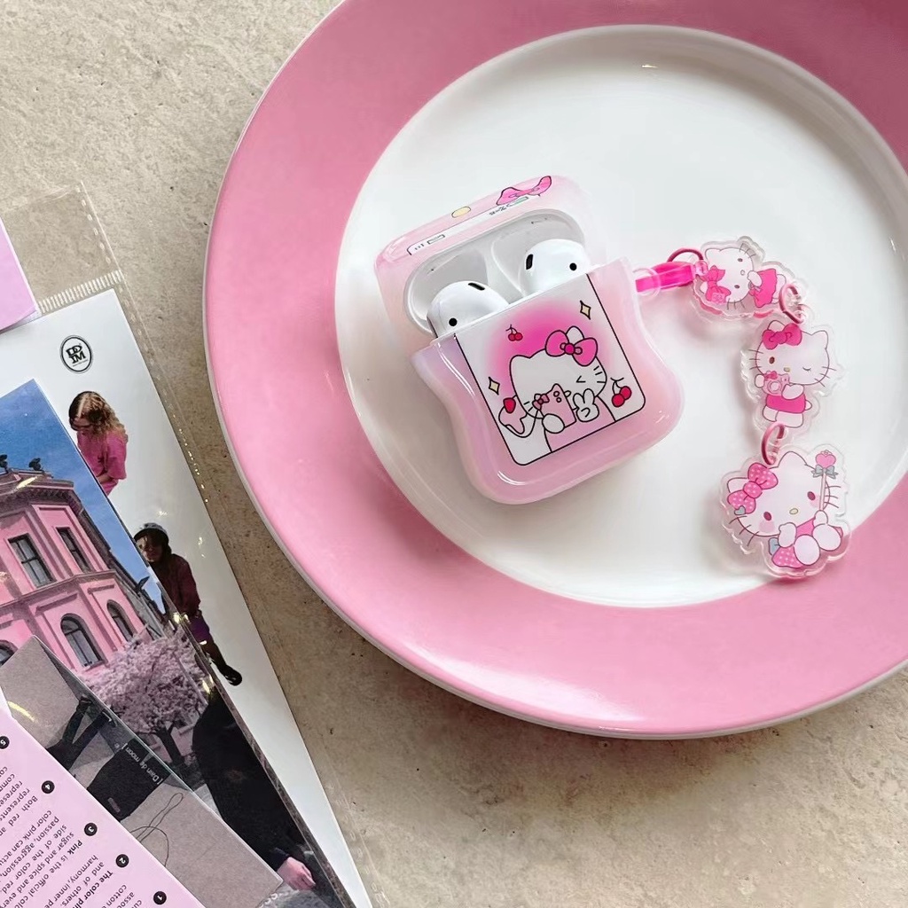 Vỏ Bảo Vệ Hộp Sạc Tai Nghe Bluetooth Airpods 1 / 2 / Pro / 3 Generation Pro2 Hình Tai Mèo Dễ Thương