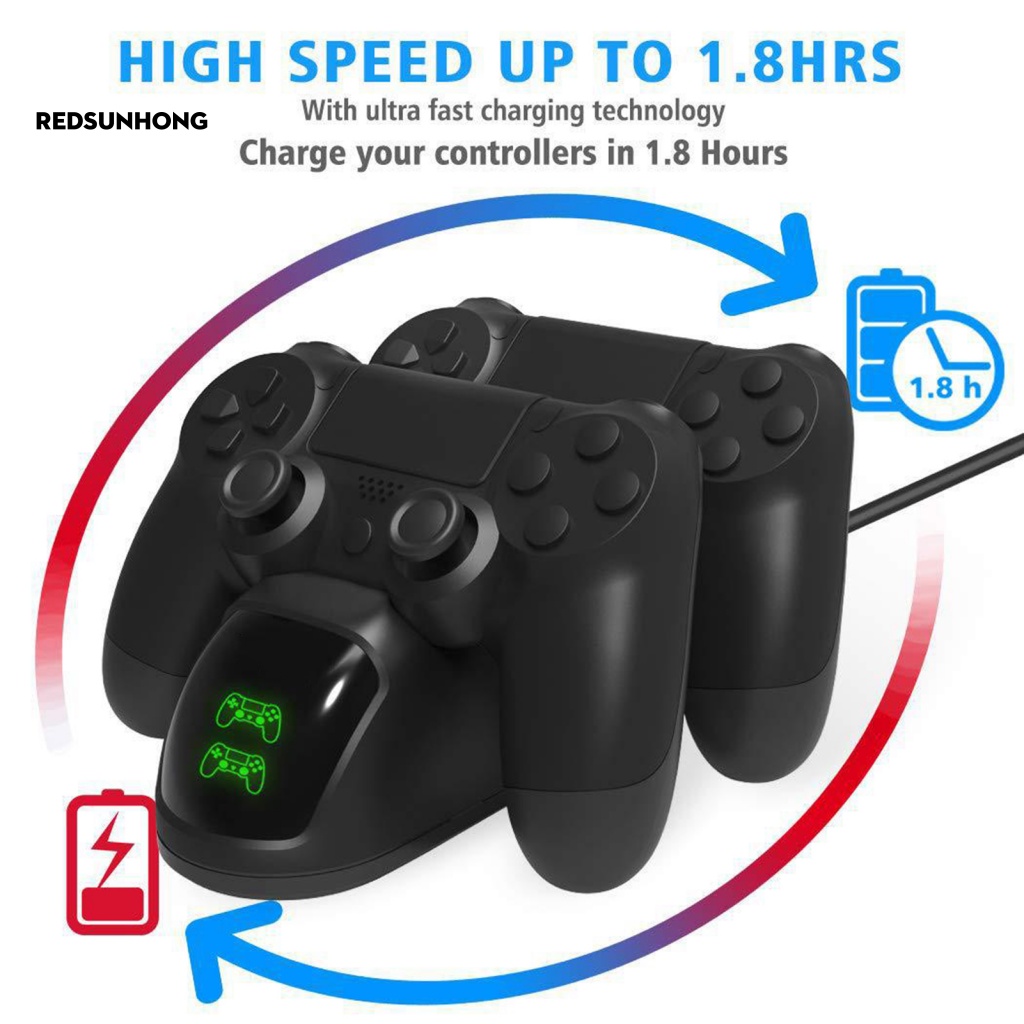 Đế Sạc Đôi Không Dây Cho Tay Cầm Chơi Game PS4