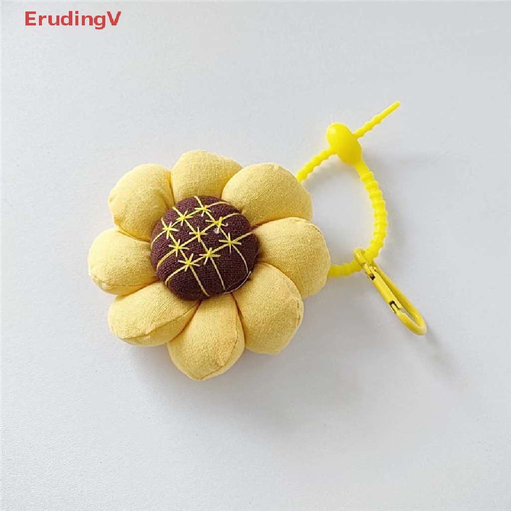 [ErudingV] Mặt Dây Chuyền Vải Cotton Lanh Hình Hoa Hướng Dương Trang Trí Túi Xách / Móc Khóa Quà Tặng Cho Nữ [Mới