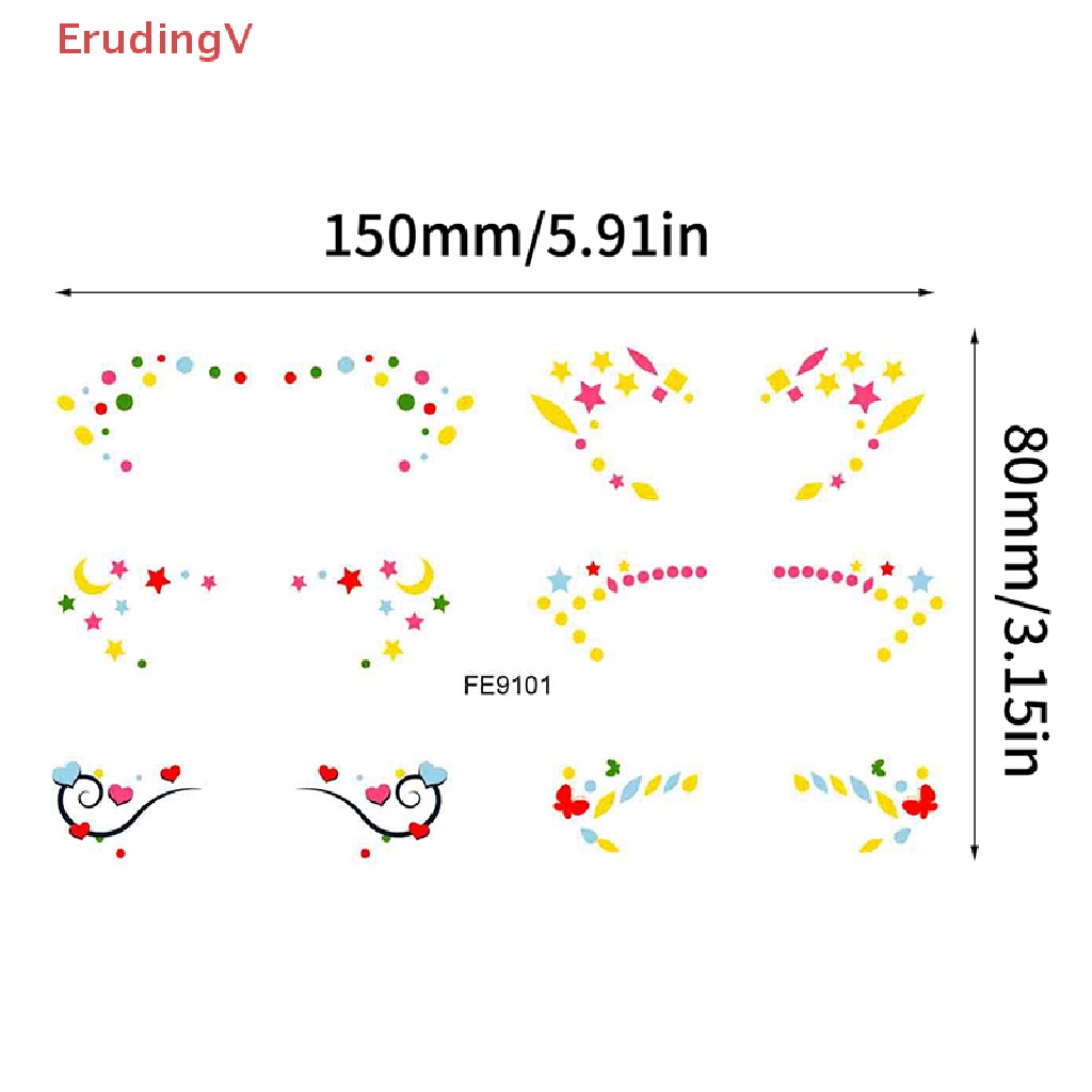 Hình Xăm Dán Trang Điểm Mắt Sáng Tạo