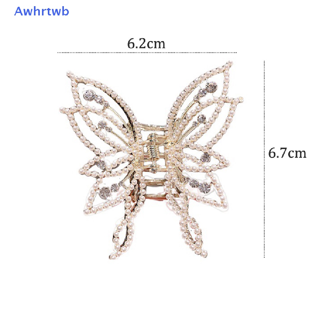 Kẹp Tóc Kim Loại Hình Bướm Phong Cách Vintage Thanh Lịch Cho Nữ Mới