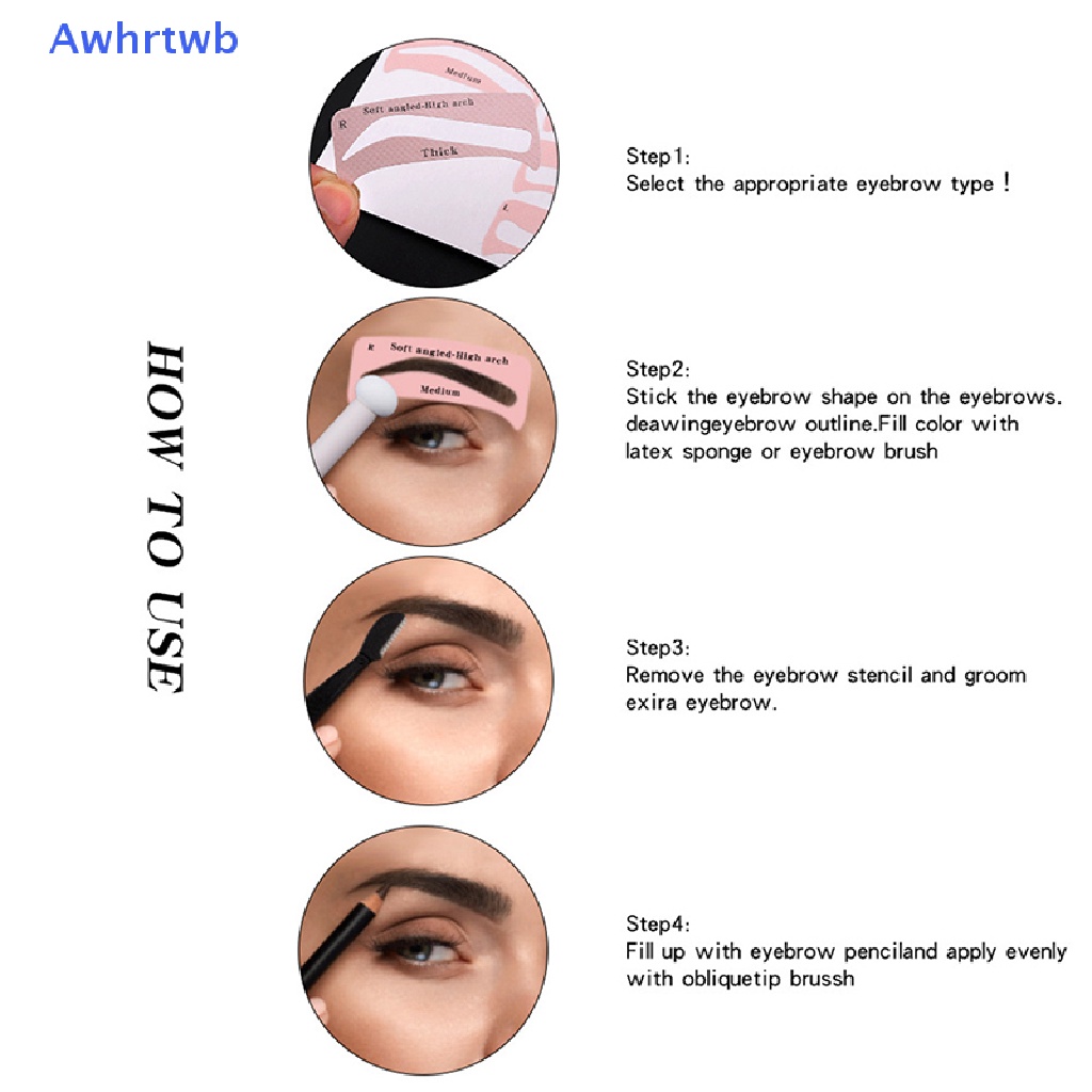 1 Tờ Khuôn Hỗ Trợ Vẽ Lông Mày Tiện Dụng Mới